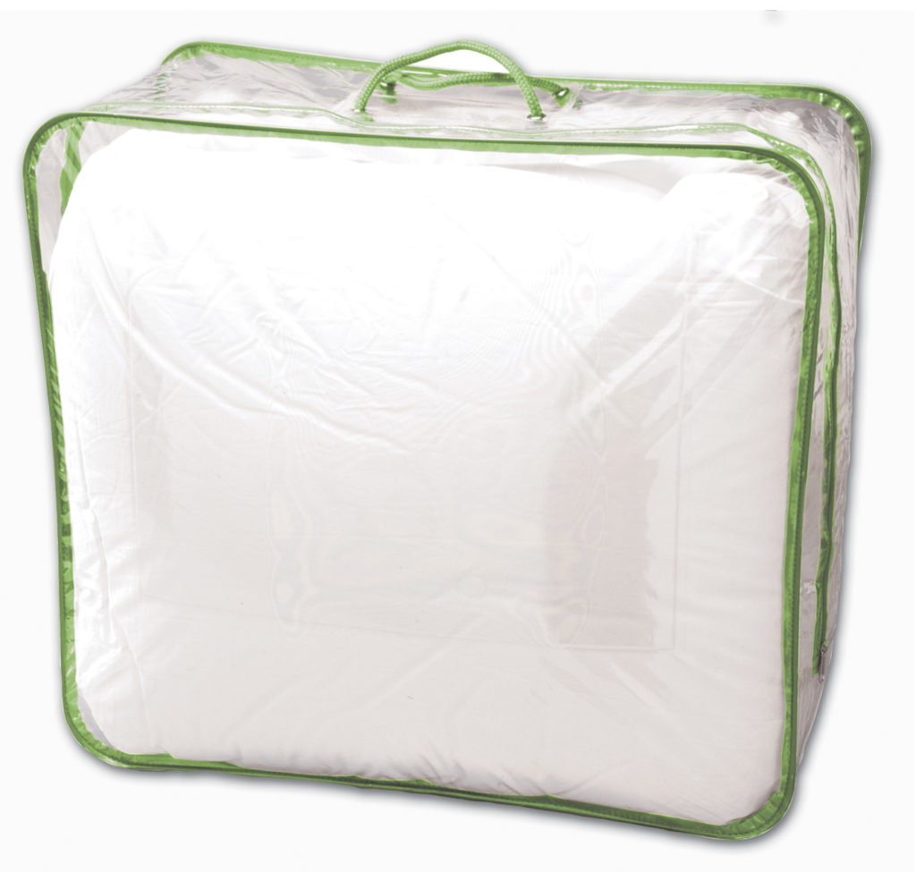 Green Wired Vinyl Comforter Bag