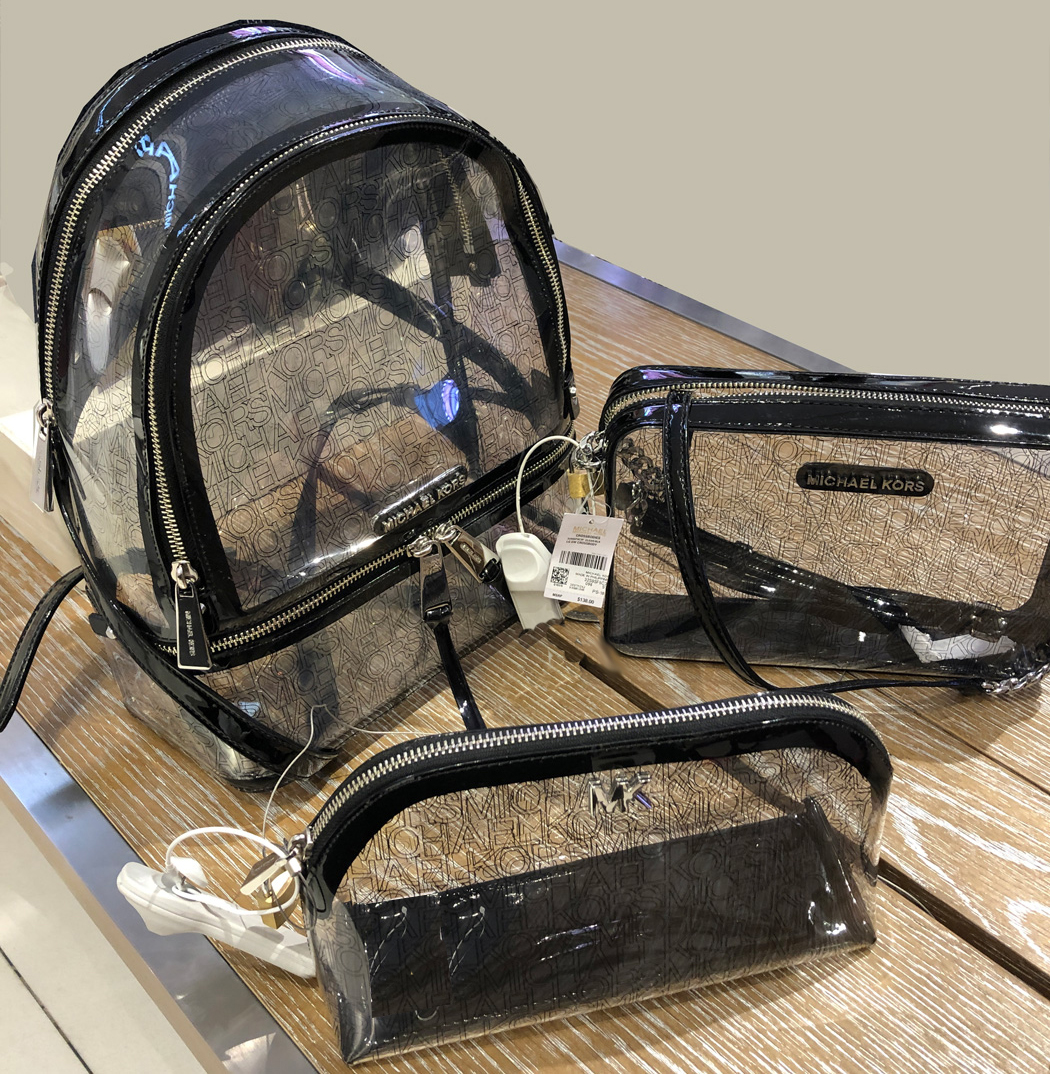 fashionable clear backpacks